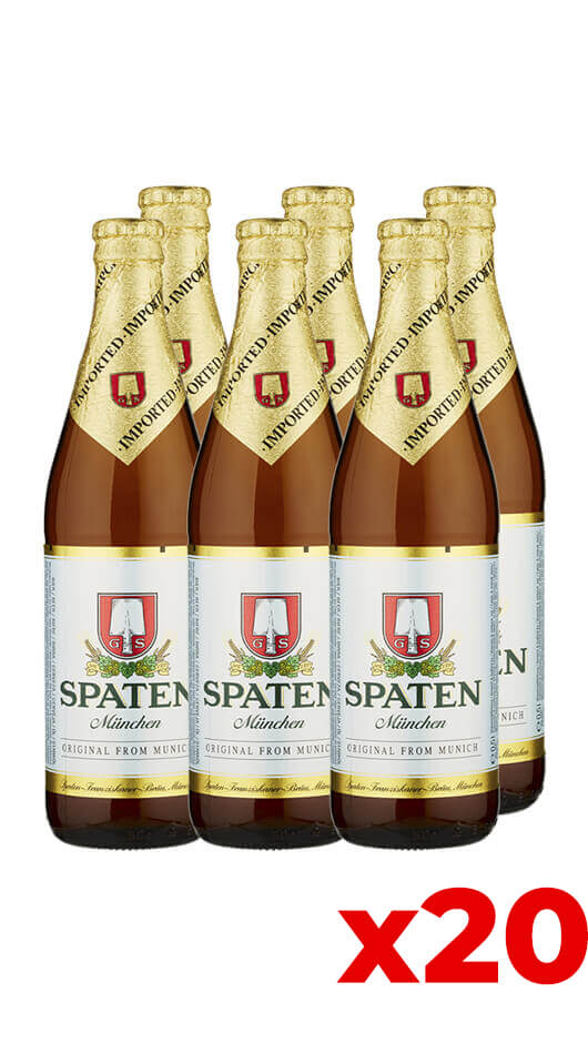 Spaten Hell Original 50cl - Case of 20 Bottles | Bottle of Italy | 