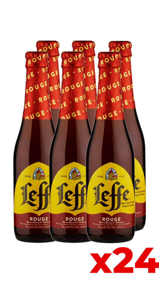 Leffe Rouge 33cl - Cassa da 24 bot. Bottle of Italy