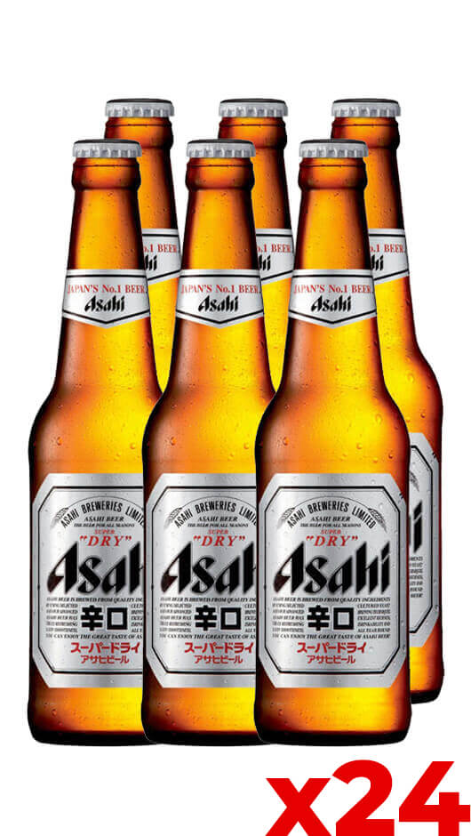 Asahi Super Dry 33cl - Cassa da 24 bot. Bottle of Italy