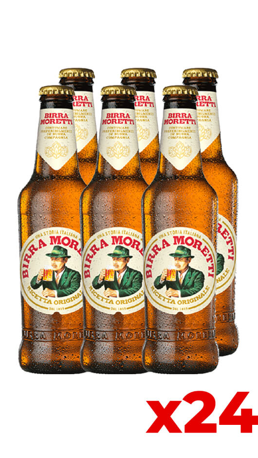Moretti 33cl - Cassa da 24 bott. Bottle of Italy