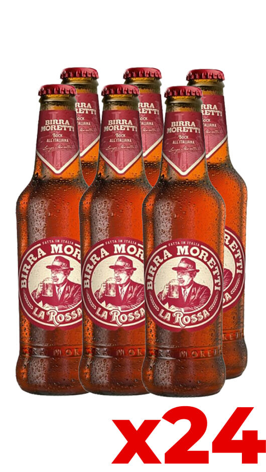 Moretti La Rossa 33cl - Cassa da 24 bott. Bottle of Italy
