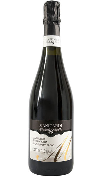 Lambrusco Amabile Grasparossa di Castelvetro DOC 2020 - Manicardi Bottle of Italy