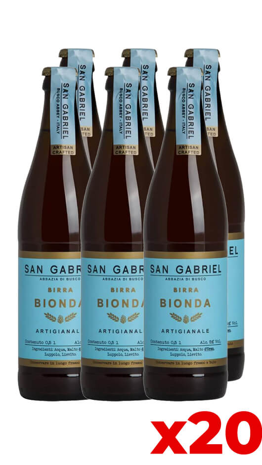 Birra Bionda 0,5L - San Gabriel - Cassa da 20 Bott. Bottle of Italy